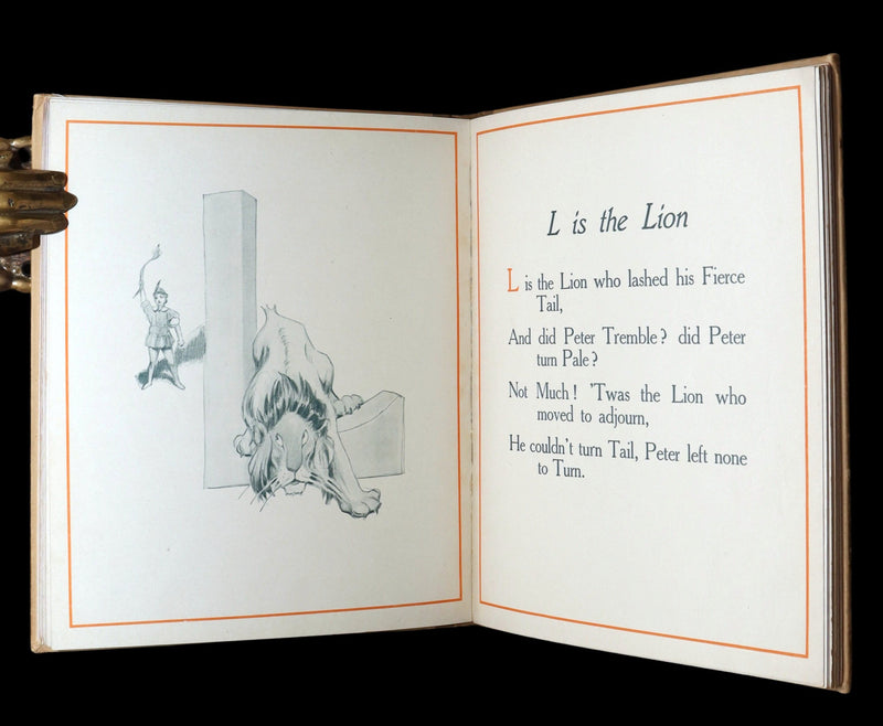 1907 Rare First Edition - The Peter Pan Alphabet Illustrated by Oliver Herford