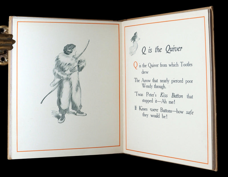 1907 Rare First Edition - The Peter Pan Alphabet Illustrated by Oliver Herford