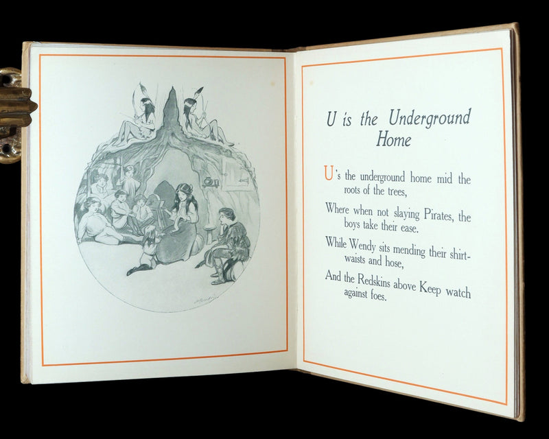 1907 Rare First Edition - The Peter Pan Alphabet Illustrated by Oliver Herford