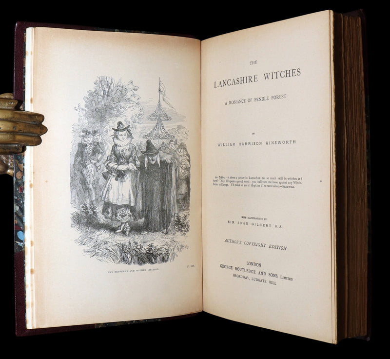 1890 Rare Illustrated Edition - The Lancashire Witches, Romance Of Pendle Forest