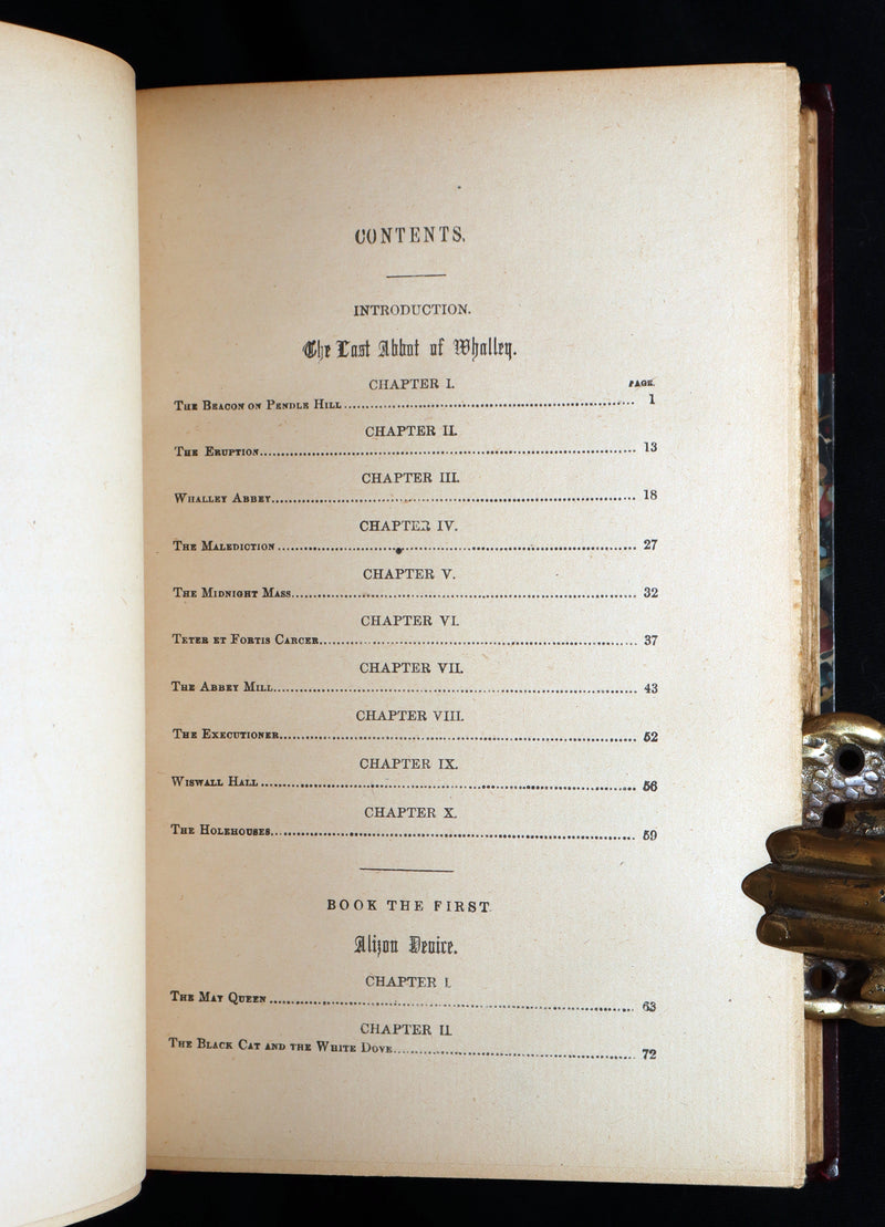 1890 Rare Illustrated Edition - The Lancashire Witches, Romance Of Pendle Forest