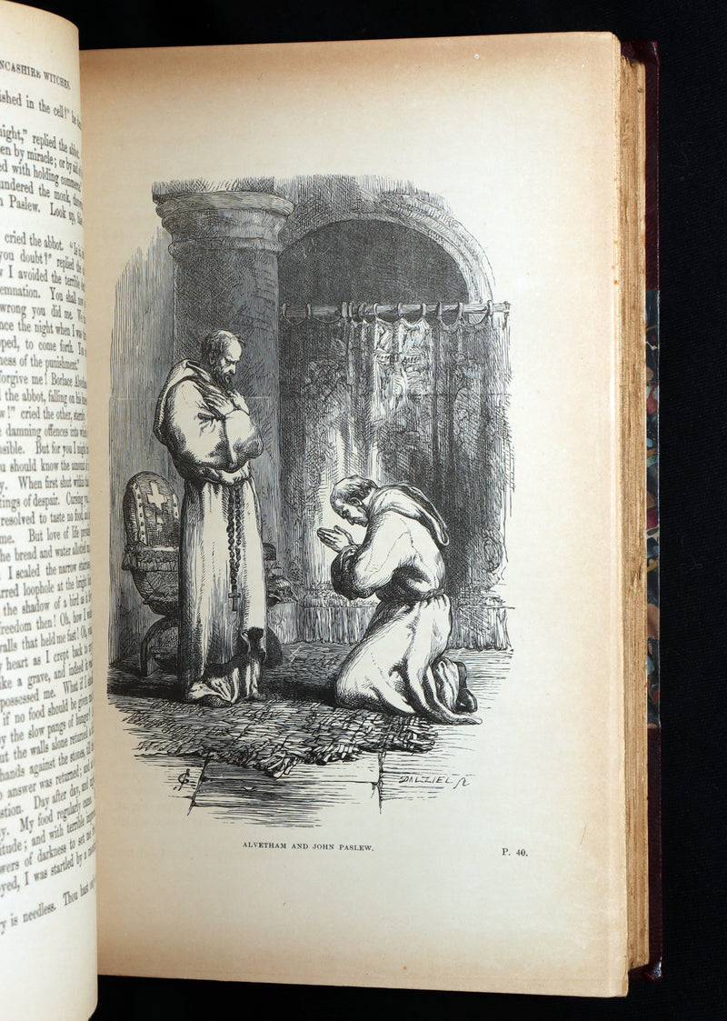 1890 Rare Illustrated Edition - The Lancashire Witches, Romance Of Pendle Forest