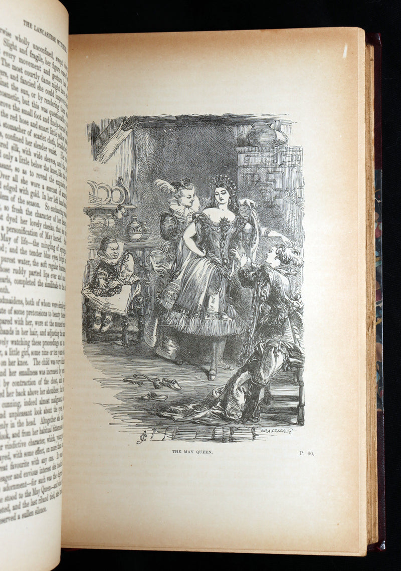 1890 Rare Illustrated Edition - The Lancashire Witches, Romance Of Pendle Forest