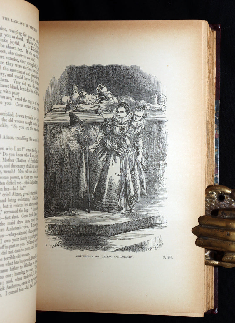 1890 Rare Illustrated Edition - The Lancashire Witches, Romance Of Pendle Forest
