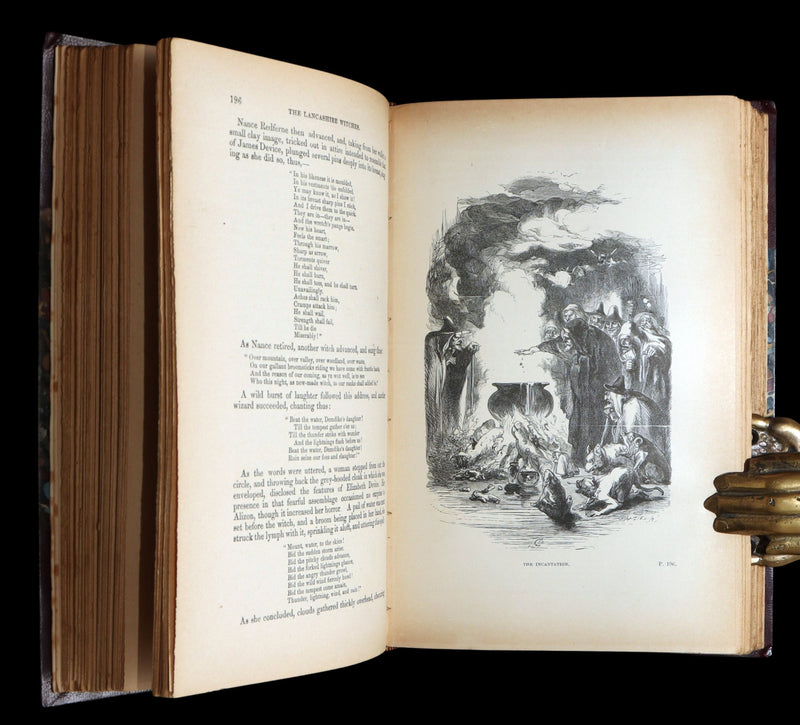 1890 Rare Illustrated Edition - The Lancashire Witches, Romance Of Pendle Forest