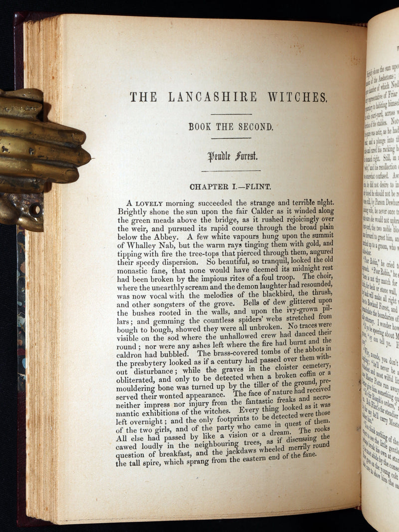 1890 Rare Illustrated Edition - The Lancashire Witches, Romance Of Pendle Forest