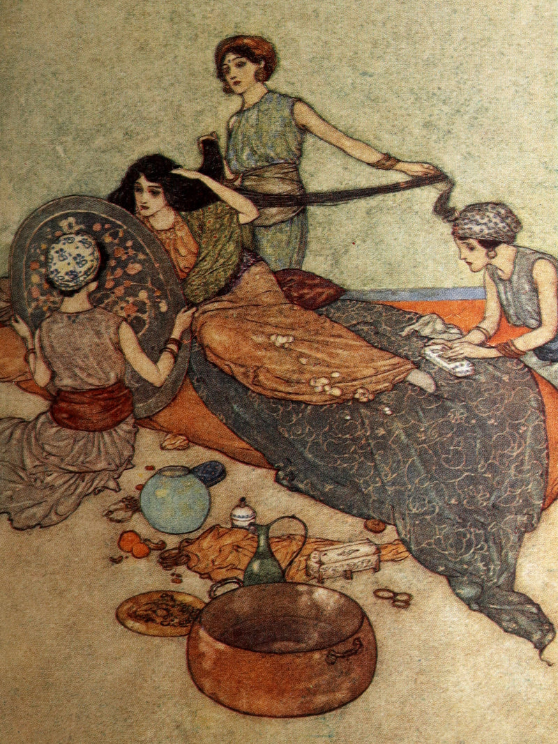 1911 Rare Book - The Magic Horse and Stories from Arabian Nights by Edmund Dulac