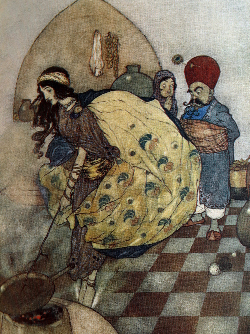 1911 Rare Book - The Magic Horse and Stories from Arabian Nights by Edmund Dulac