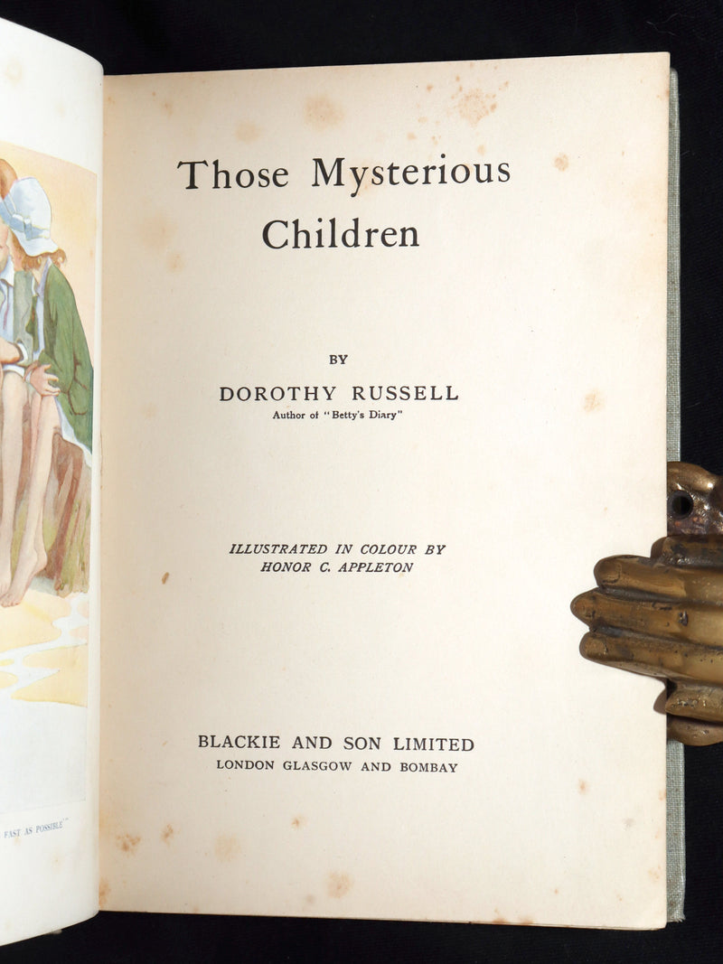 1915 Rare 1stED - Those Mysterious Children illustrated by Honor C. Appleton