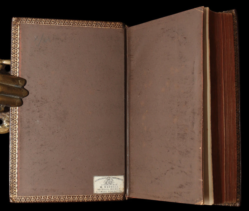 1875 Rare Glasgow Bible - The Pearl Reference Bible, Old and New Testaments