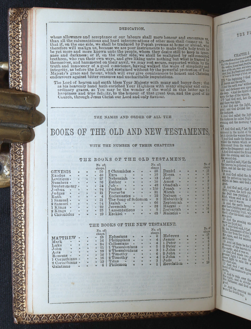 1875 Rare Glasgow Bible - The Pearl Reference Bible, Old and New Testaments