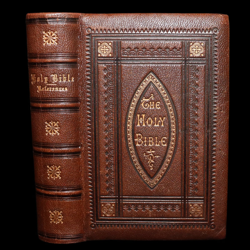 1875 Rare Glasgow Bible - The Pearl Reference Bible, Old and New Testaments