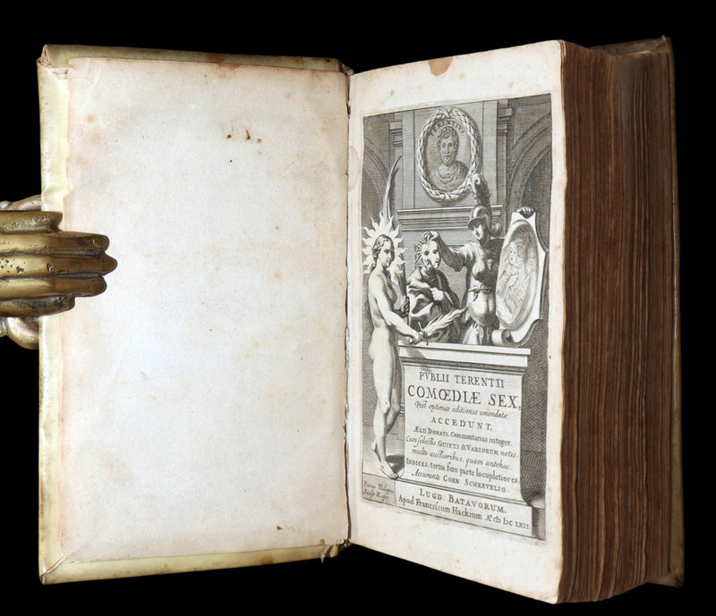 1662 Rare Latin Vellum Book - Comedies of Terence. Publius Terentius Afer