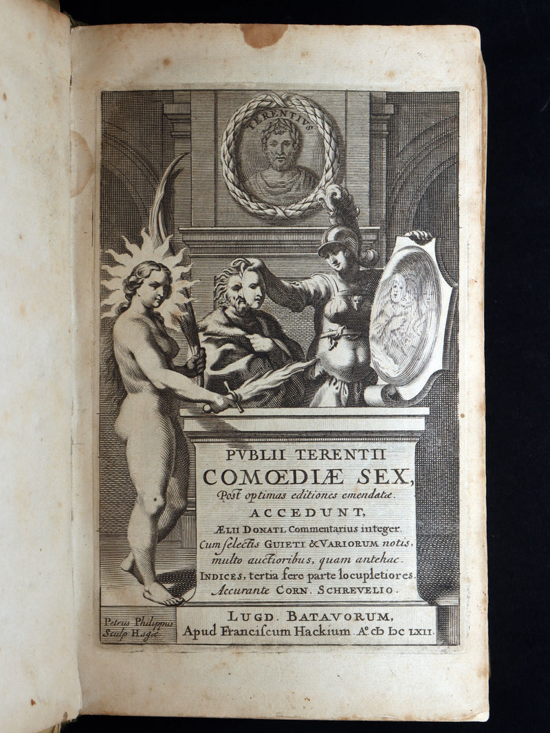 1662 Rare Latin Vellum Book - Comedies of Terence. Publius Terentius Afer