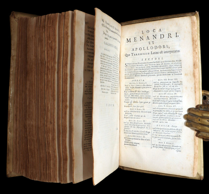 1662 Rare Latin Vellum Book - Comedies of Terence. Publius Terentius Afer