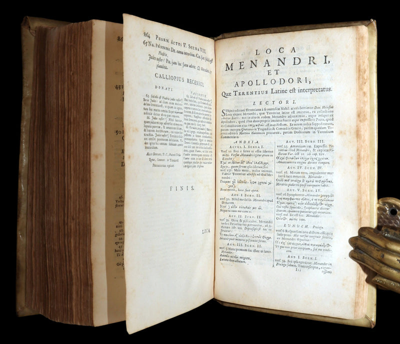 1662 Rare Latin Vellum Book - Comedies of Terence. Publius Terentius Afer