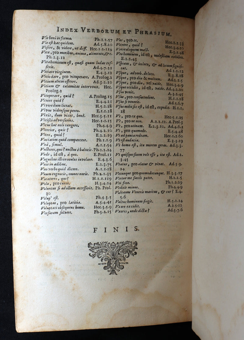 1662 Rare Latin Vellum Book - Comedies of Terence. Publius Terentius Afer