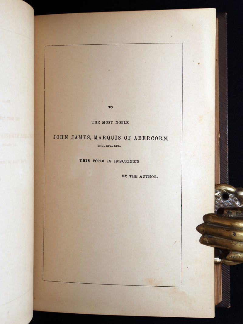 1857 Beautiful Binding - The Lady of the Lake by Sir Walter Scott, Illustrated