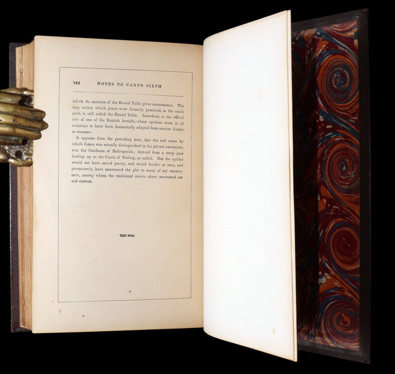 1857 Beautiful Binding - The Lady of the Lake by Sir Walter Scott, Illustrated