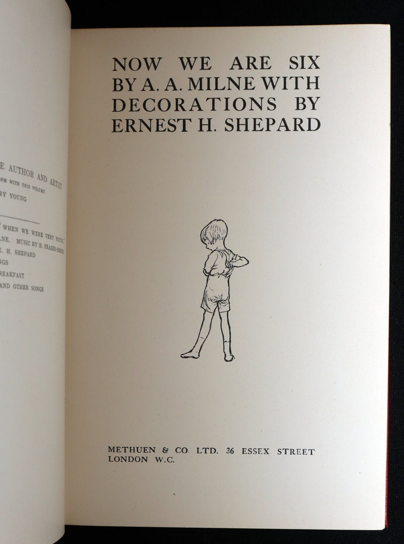 1927 Rare Deluxe First Edition - Now We are Six (Winnie the Pooh), illustrated