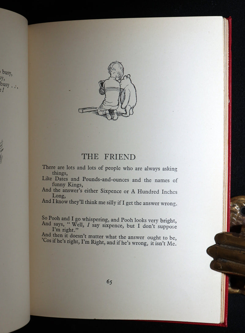 1927 Rare Deluxe First Edition - Now We are Six (Winnie the Pooh), illustrated