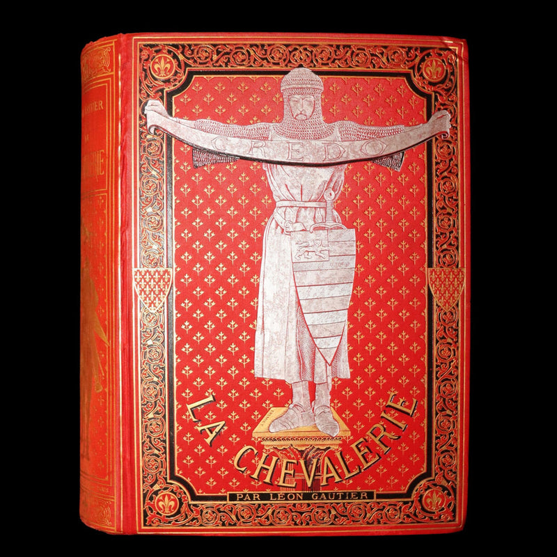 1884 French 1stED in a Spectacular Binding - Chevalerie, Chivalry by L .Gautier