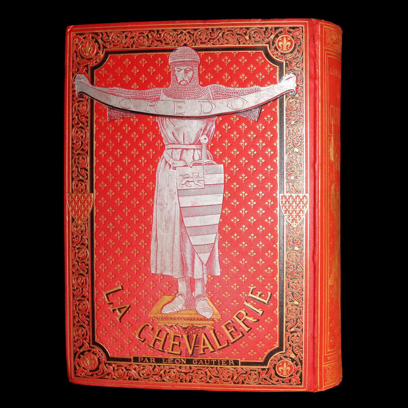 1884 French 1stED in a Spectacular Binding - Chevalerie, Chivalry by L .Gautier