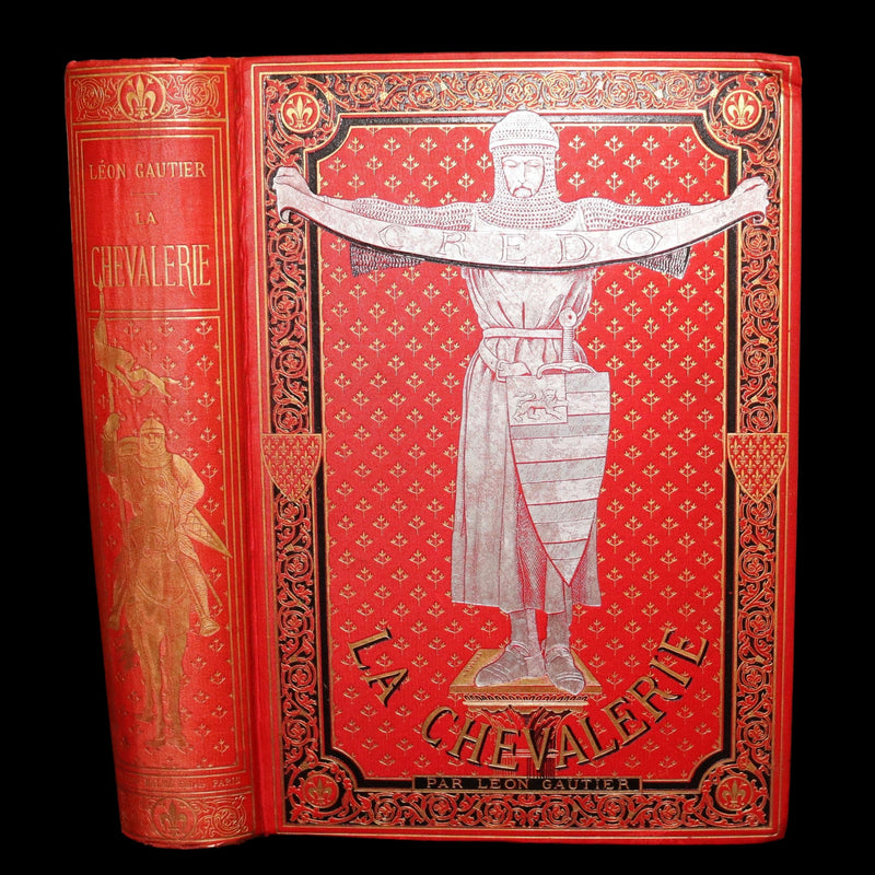 1884 French 1stED in a Spectacular Binding - Chevalerie, Chivalry by L .Gautier