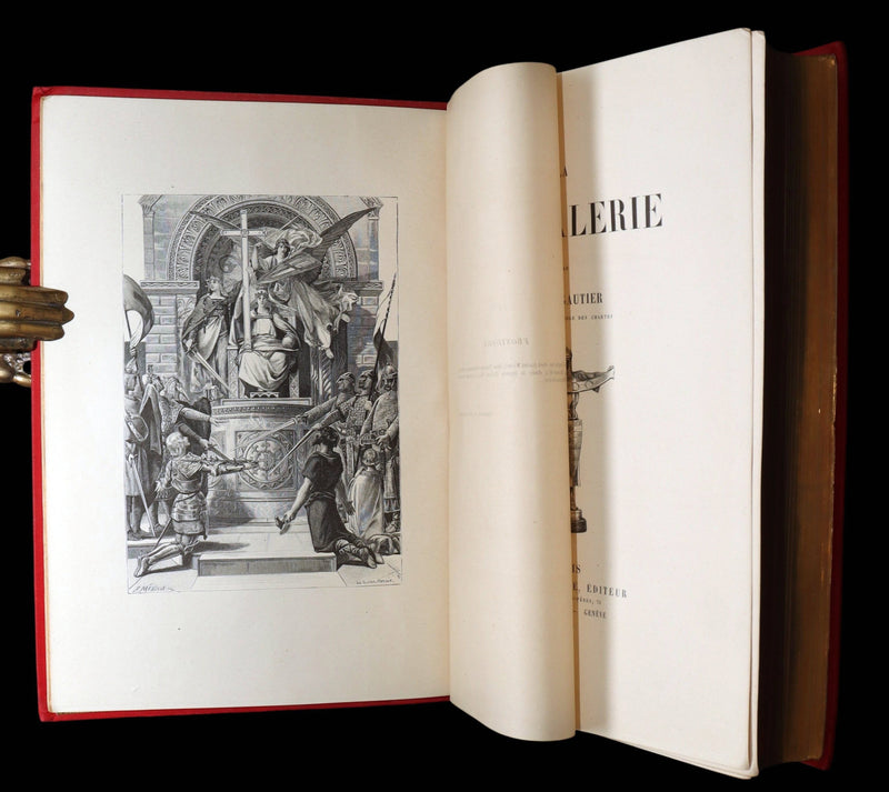 1884 French 1stED in a Spectacular Binding - Chevalerie, Chivalry by L .Gautier