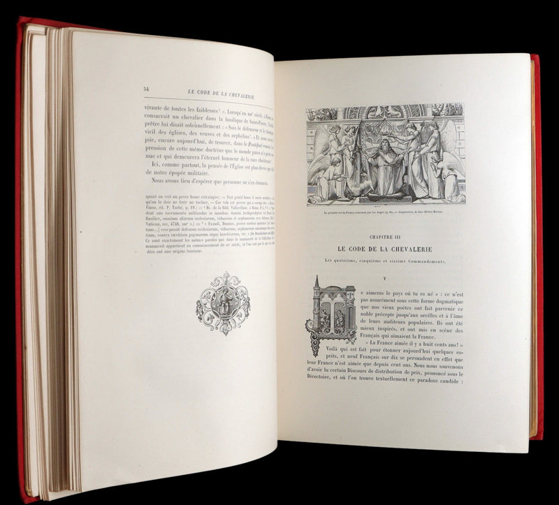 1884 French 1stED in a Spectacular Binding - Chevalerie, Chivalry by L .Gautier