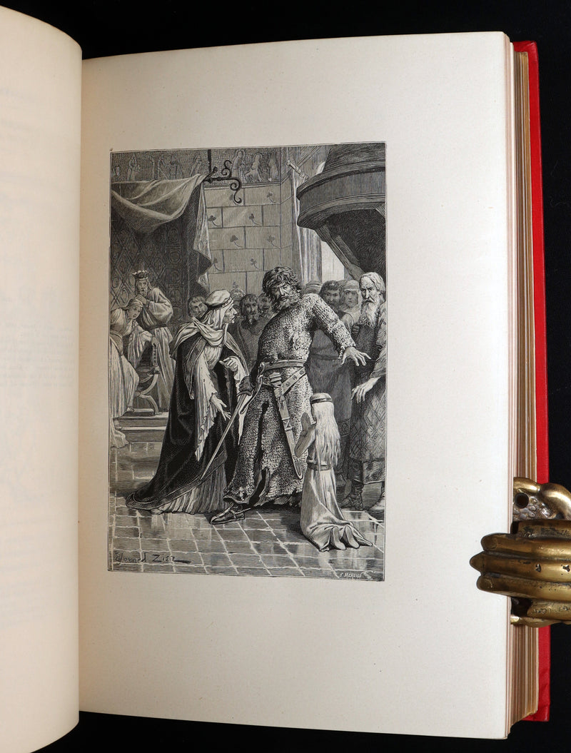 1884 French 1stED in a Spectacular Binding - Chevalerie, Chivalry by L .Gautier