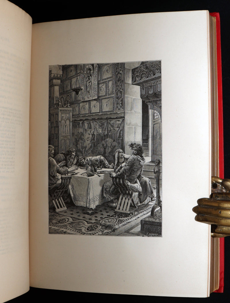 1884 French 1stED in a Spectacular Binding - Chevalerie, Chivalry by L .Gautier