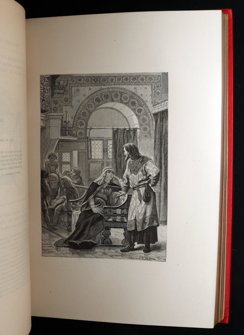 1884 French 1stED in a Spectacular Binding - Chevalerie, Chivalry by L .Gautier