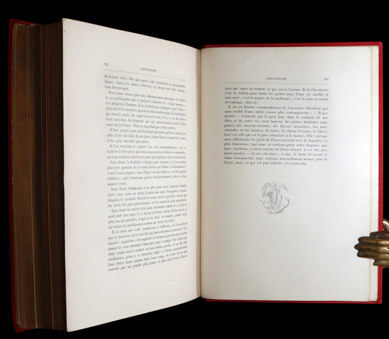 1884 French 1stED in a Spectacular Binding - Chevalerie, Chivalry by L .Gautier