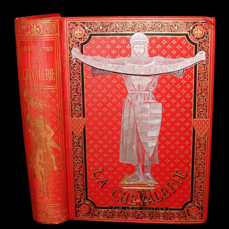 1884 French 1stED in a Spectacular Binding - Chevalerie, Chivalry by L .Gautier