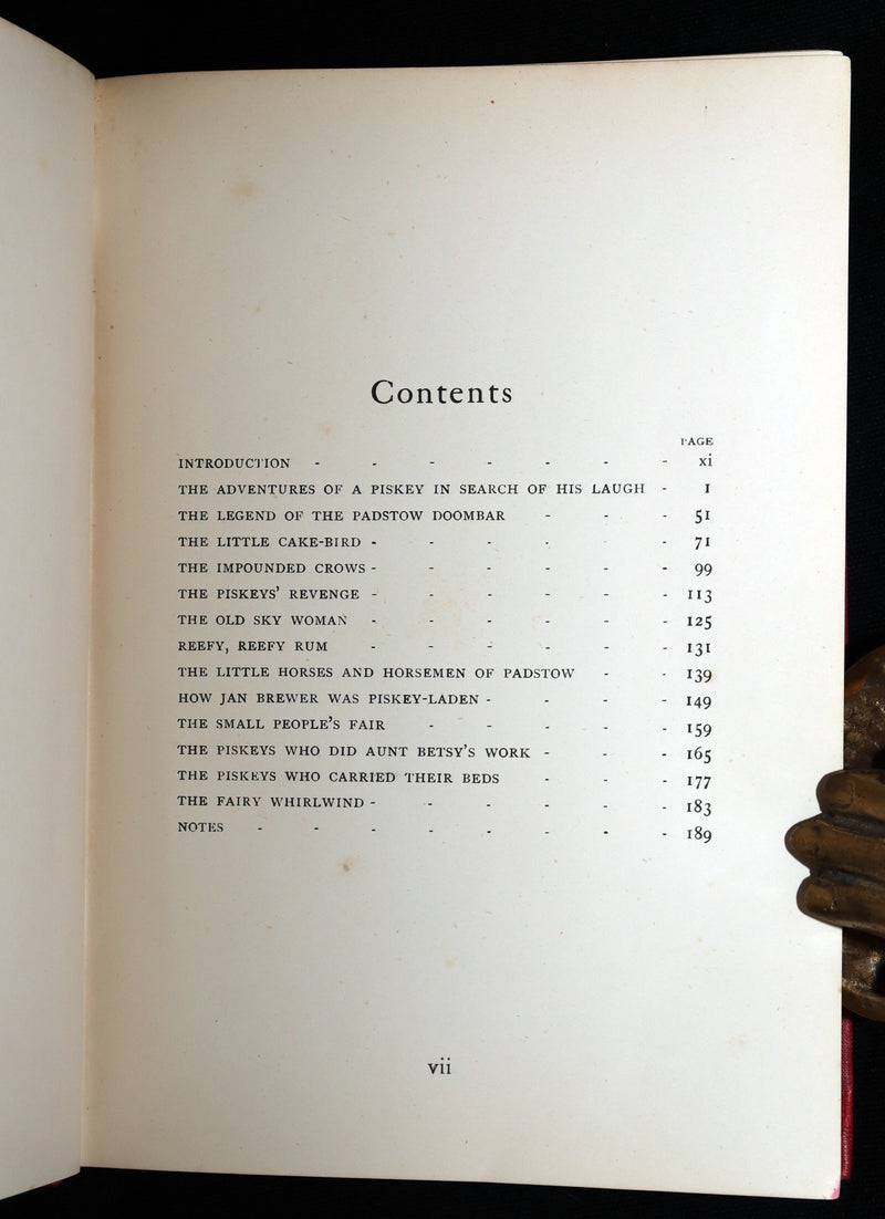 1906 Scarce First Edition - North Cornwall Fairies and Legends by E. Tregarthen