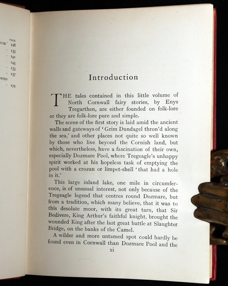 1906 Scarce First Edition - North Cornwall Fairies and Legends by E. Tregarthen