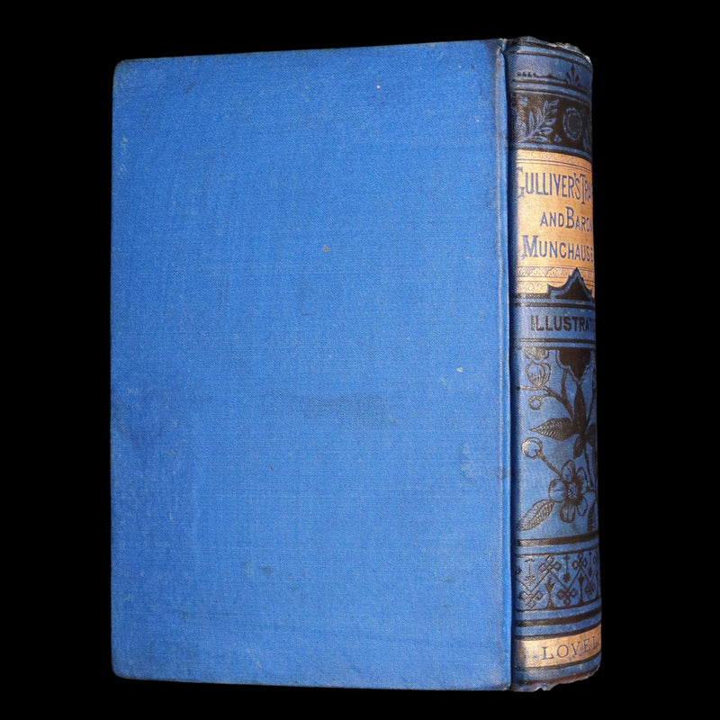 1880 Rare Victorian Book - Gulliver's Travels and Baron Munchausen, Illustrated