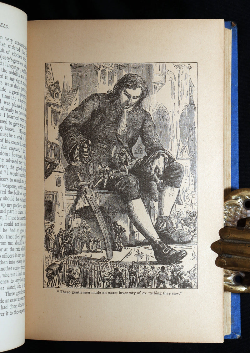 1880 Rare Victorian Book - Gulliver's Travels and Baron Munchausen, Illustrated