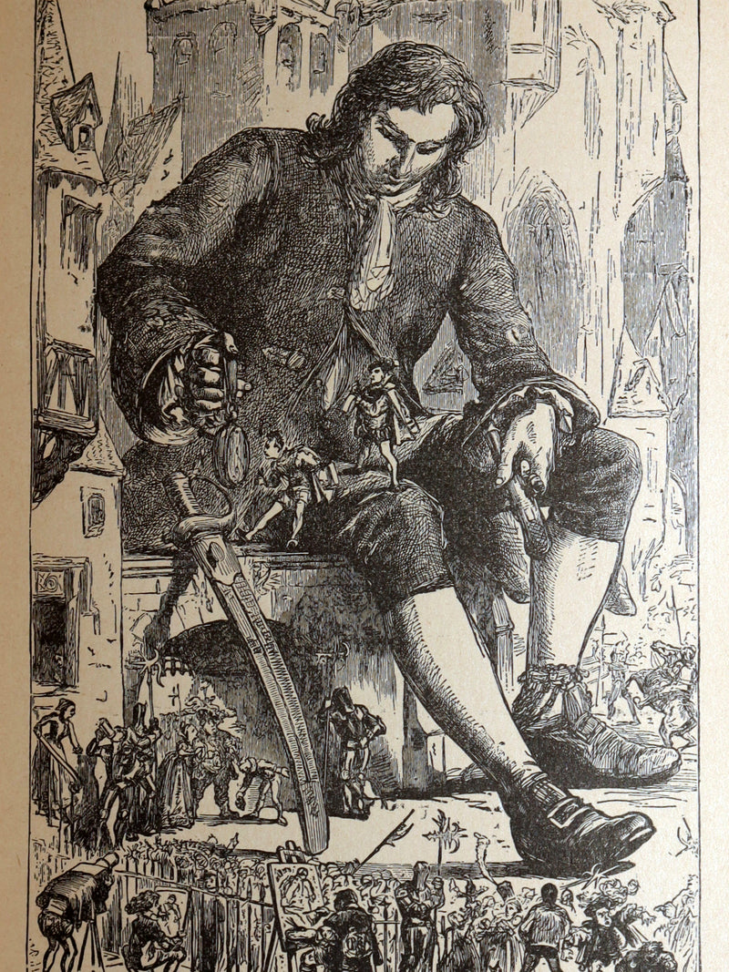 1880 Rare Victorian Book - Gulliver's Travels and Baron Munchausen, Illustrated