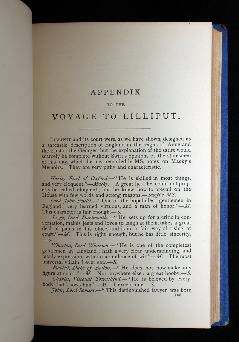 1880 Rare Victorian Book - Gulliver's Travels and Baron Munchausen, Illustrated