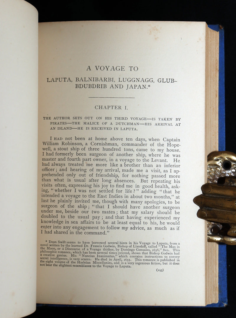 1880 Rare Victorian Book - Gulliver's Travels and Baron Munchausen, Illustrated