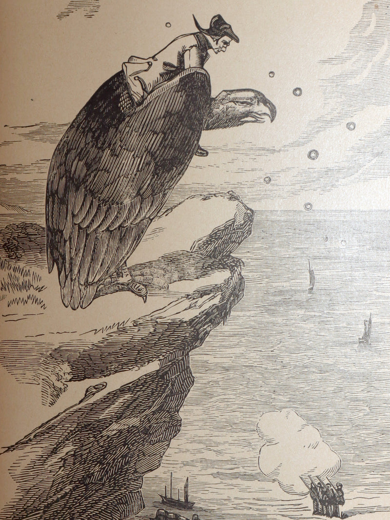 1880 Rare Victorian Book - Gulliver's Travels and Baron Munchausen, Illustrated