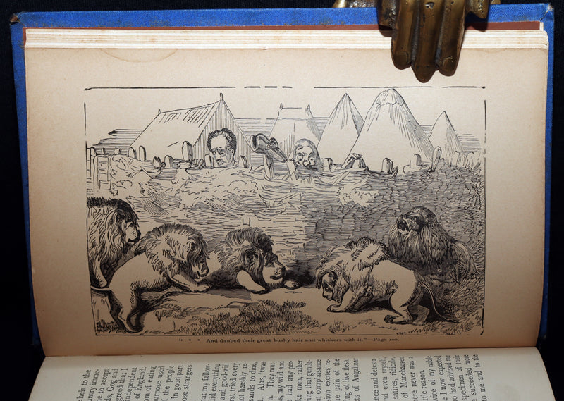 1880 Rare Victorian Book - Gulliver's Travels and Baron Munchausen, Illustrated