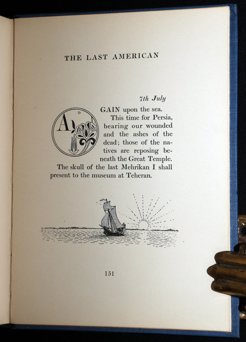 1902 Scarce First DeLuxe Edition in color - The Last American by J. A. Mitchell