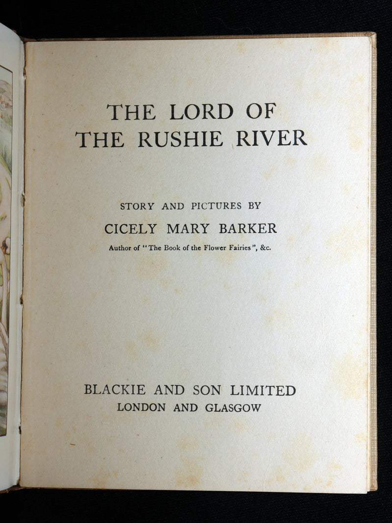 1938 Rare First Edition - The Lord of the Rushie River by Cicely Mary Barker