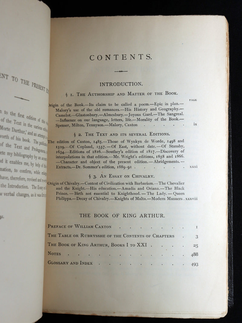 1912 Rare Book - Le Morte Darthur, Book of King Arthur and of His Noble Knights