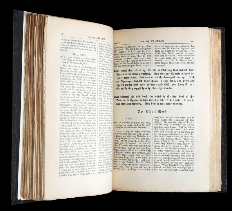 1912 Rare Book - Le Morte Darthur, Book of King Arthur and of His Noble Knights