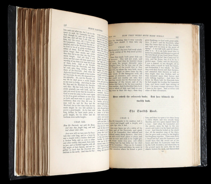 1912 Rare Book - Le Morte Darthur, Book of King Arthur and of His Noble Knights