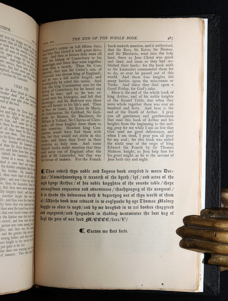 1912 Rare Book - Le Morte Darthur, Book of King Arthur and of His Noble Knights